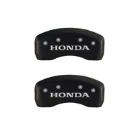 Thumbnail for MGP 4 Caliper Covers Engraved Front & Rear Honda Red finish silver ch