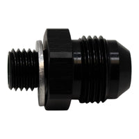 Thumbnail for DeatschWerks 8AN Male Flare to M12 X 1.5 Male Metric Adapter (Incl Washer) - Anodized Matte Black