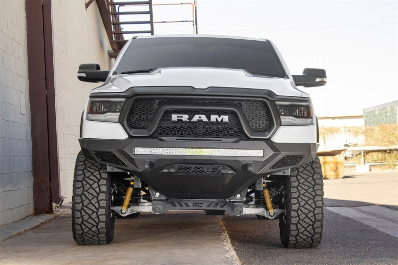 Addictive Desert Designs 2019 Ram Rebel 1500 Stealth Fighter Fr Bumper w/Parking Sensor Cutouts