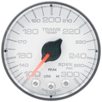 Thumbnail for Autometer Spek-Pro 2 1/16in 300 Degree F Stepper Motor W/Peak & Warn White/Black Trans Temp Gauge