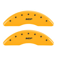 Thumbnail for MGP 4 Caliper Covers Engraved Front & Rear MGP Yellow finish black ch