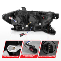 Thumbnail for ANZO 16-22 Toyota Tacoma SR/SR5 ONLY Full LED Proj Headlights w/Light Bar Seq. Blk w/Initiation Lgt