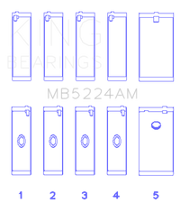 Thumbnail for King General Motors 400CI 6.6L V8 OHV Crankshaft Main Bearing Set (Set of 5)