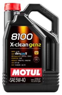Thumbnail for Motul 5L Synthetic Engine Oil 8100 X-CLEAN Gen 2 5W40