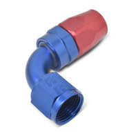 Thumbnail for Russell Performance -10 AN Red/Blue 90 Degree Full Flow Hose End