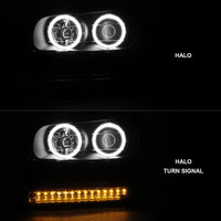 Thumbnail for ANZO 2002-2009 Chevrolet Trailblazer Projector Headlights w/ Halo Black