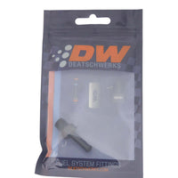 Thumbnail for DeatschWerks 1/8in NPT Male Thread 1/4in Hose Barb - Anodized Matte Black