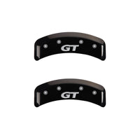 Thumbnail for MGP 4 Caliper Covers Engraved Front Mustang Engraved Rear SN95/GT Black finish silver ch
