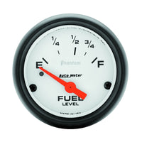 Thumbnail for Autometer Phantom 52mm 73 Ohm Empty-10 Ohm Fuel Short Sweep Electric Fuel Level Gauge
