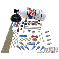Thumbnail for Nitrous Express Street Shark Gas 4 Solenoids Nitrous Kit (100-150-250HP) w/15lb Bottle
