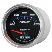 Thumbnail for Autometer Cobalt 66mm 100-250 Degree F Electric Water Temperature Gauge