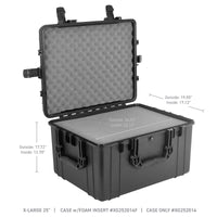 Thumbnail for Go Rhino XVenture Gear Hard Case w/Foam - Extra Large 25in. / Lockable / IP67 - Tex. Blk