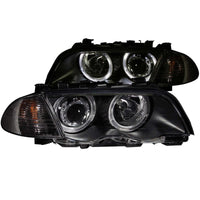 Thumbnail for ANZO 1999-2001 BMW 3 Series E46 Projector Headlights w/ Halo Black (CCFL)