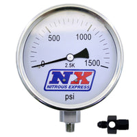Thumbnail for Nitrous Express Nitrous Pressure Gauge 4in-High Accuracy 4AN