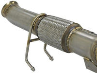 Thumbnail for aFe Twisted Steel 3in. 304 SS Catted Series Downpipe 16-18 Ford Focus RS I4-2.3L (t)