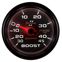 Thumbnail for Autometer Phantom II 2-5/8in 30INHG-45PSI Phantom Mechanical Boost/Vacuum Gauge