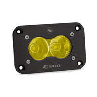Thumbnail for Baja Designs S2 Pro Flush Mount Work/Scene Pattern LED Work Light - Amber
