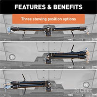 Thumbnail for RockJock Curt Rambler Steel RV Tow Bar 7500lbs 2in Shank