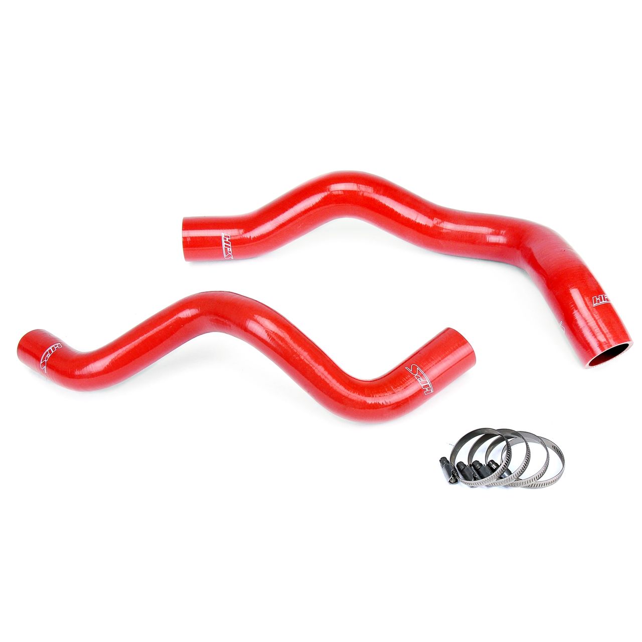 HPS Red Reinforced Silicone Radiator Hose Kit for Ford 94-95 Mustang Base V6 3.8L