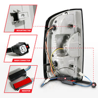 Thumbnail for ANZO 15-21 Chevrolet Colorado Full LED Tail Lights w/ Red Lightbar Black Housing Clear Lens