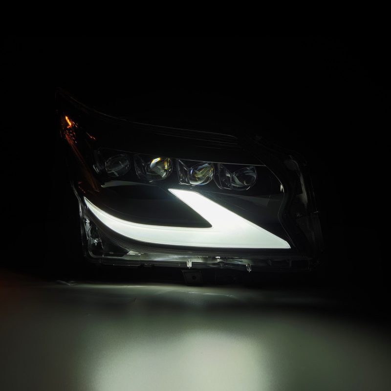 AlphaRex 14-19 Lexus GX460 (Non-AFS) NOVA LED Proj Headlights Alpha Black w/Activ Light/Seq Signal