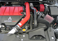 Thumbnail for K&N 08-09 Mitsubishi Evo X Wrinkle Red Typhoon Short Ram Intake