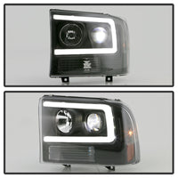 Thumbnail for Spyder Ford F-250 99-04/Excursion 00-04 1 Piece LED Headlights - Black PRO-YD-FF25099V2PL-BK