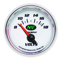 Thumbnail for Autometer Voltmeter 52.4mm Short Sweep Electric 8-18 Volts
