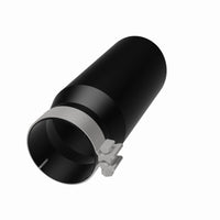 Thumbnail for MagnaFlow Tip Stainless Black Coated Single Wall Round Single Outlet 5in Dia 4in Inlet 13in L