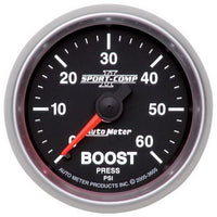 Thumbnail for Autometer Sport-Comp II Mechanical 52mm 0-60 PSI Mechanical Boost Gauge