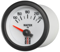 Thumbnail for Autometer Stack 52mm 100-250 Deg F 1/8in NPTF Electric Water Temp Gauge - White