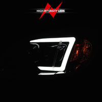 Thumbnail for ANZO 05-10 Chevrolet Cobalt / 07-10 Pontiac G5 LED Projector Headlights w/ Seq Black Housing