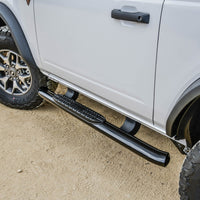 Thumbnail for Westin 21-22 Ford Bronco (2-Door) PRO TRAXX 4 Oval Nerf Step Bars - Textured Black
