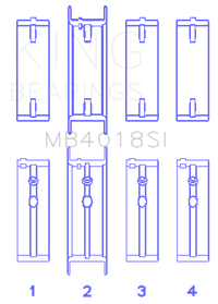 Thumbnail for King Holden 231 (3800) V6 (Size STD) Main Bearing Set