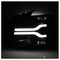 Thumbnail for Spyder Chevy Silverado 1500 07-13 Version 3 Projector Headlights - Black PRO-YD-CS07V3-LBDRL-BK