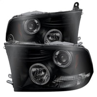 Thumbnail for Spyder Dodge Ram 1500 09-14 Projector Headlights Halogen- LED Halo LED - Blk Smke PRO-YD-DR09-HL-BSM
