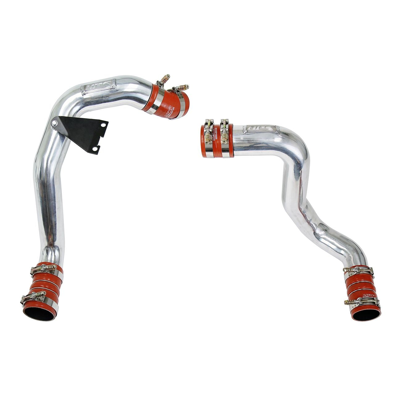 HPS Polish Hot & Cold Side Charge Pipe with Intercooler Boots Kit 03-07 Ford F250 Superduty Powerstroke 6.0L Diesel Turbo