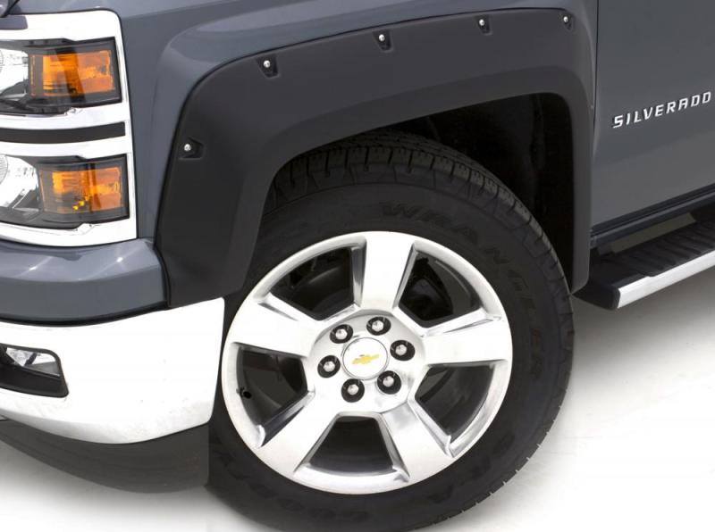Lund 08-10 Ford F-250 Super Duty RX-Rivet Style Smooth Elite Series Fender Flares - Black (4 Pc.)