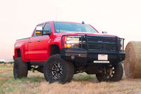 Thumbnail for Road Armor 15-19 Chevy 2500 Vaquero Front Bumper Full Guard - Tex Blk