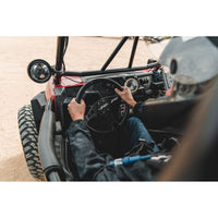 Thumbnail for PRP Flat Leather Steering Wheel- Black