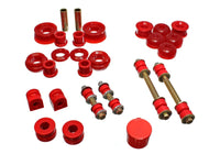 Thumbnail for Energy Suspension 00-05 Dodge Neon FWD Red Hyper-flex Master Bushing Set