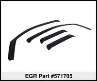 Thumbnail for EGR 07-12 Chev Silverado 1500/2500/3500 Crw Cb In-Channel Window Visors - Set of 4 - Matte