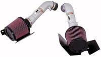 Thumbnail for K&N 07-08 350z Dual Silver Typhoon Short Ram Intake