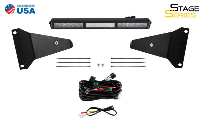 Diode Dynamics Stealth Bumper Light Bar Kit for 2019-Present Ram - Amber Combo