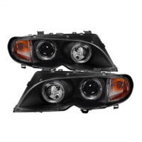 Thumbnail for Spyder BMW E46 3-Series 02-05 4DR Projector Headlights 1PC LED Halo Blk PRO-YD-BMWE4602-4D-AM-BK