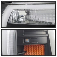 Thumbnail for Spyder 04-08 Ford F-150 Projector Headlights - Light Bar DRL - Black PRO-YD-FF15004V2-LB-BK