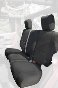 Thumbnail for Rugged Ridge Seat Cover Kit Black 11-18 Jeep Wrangler JK 2dr