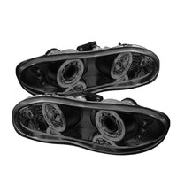 Thumbnail for Spyder Chevy Camaro 98-02 Projector Headlights LED Halo LED Blk Smke - Low H1 PRO-YD-CCAM98-HL-BSM