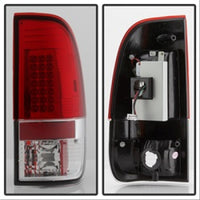 Thumbnail for Spyder Ford F150 side 97-03/F250/350 Duty 99-07 LED Tail Lights Red Clear ALT-YD-FF15097-LED-RC