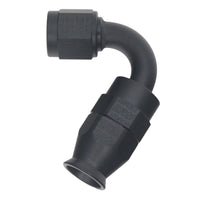 Thumbnail for DeatschWerks 6 AN Female Flare Swivel 120-Degree Hose End PTFE - Anodized Matte Black